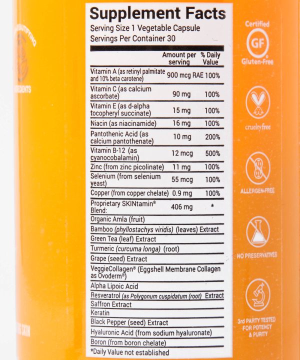 کپسول اسکین تامین هرتامین جوانساز حاوی کلاژن 30 عددی اورجینال