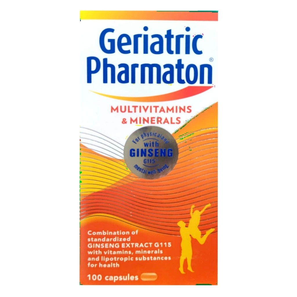 مکمل فارماتون ژریاتریک اصل حاوی جینسینگ 100 عددی